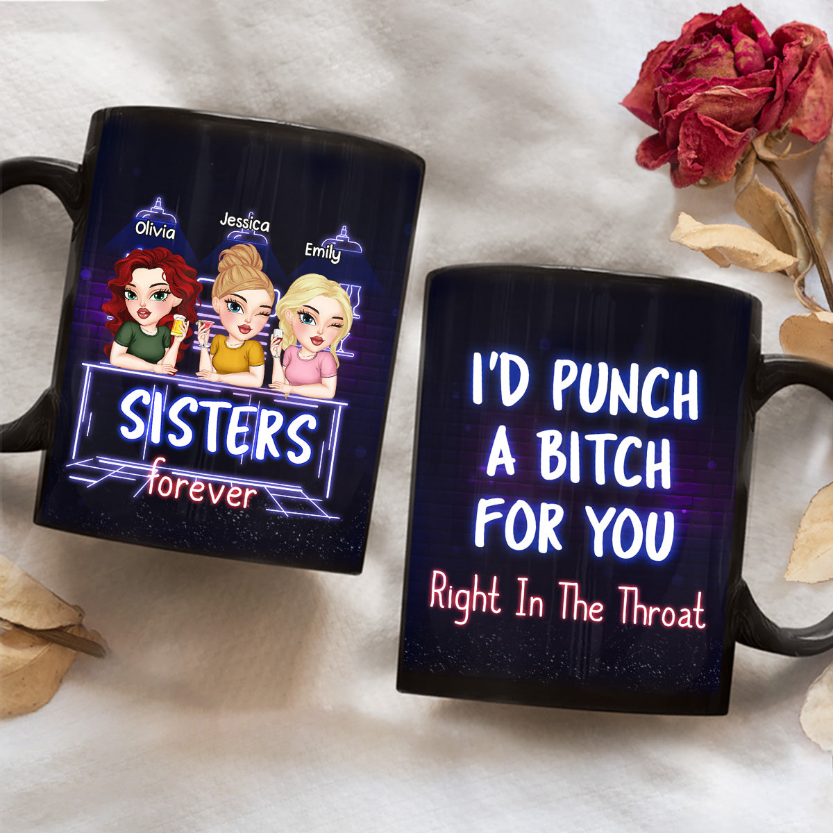 You And Me Bestie Forever - Personalized Custom Coffee Mug