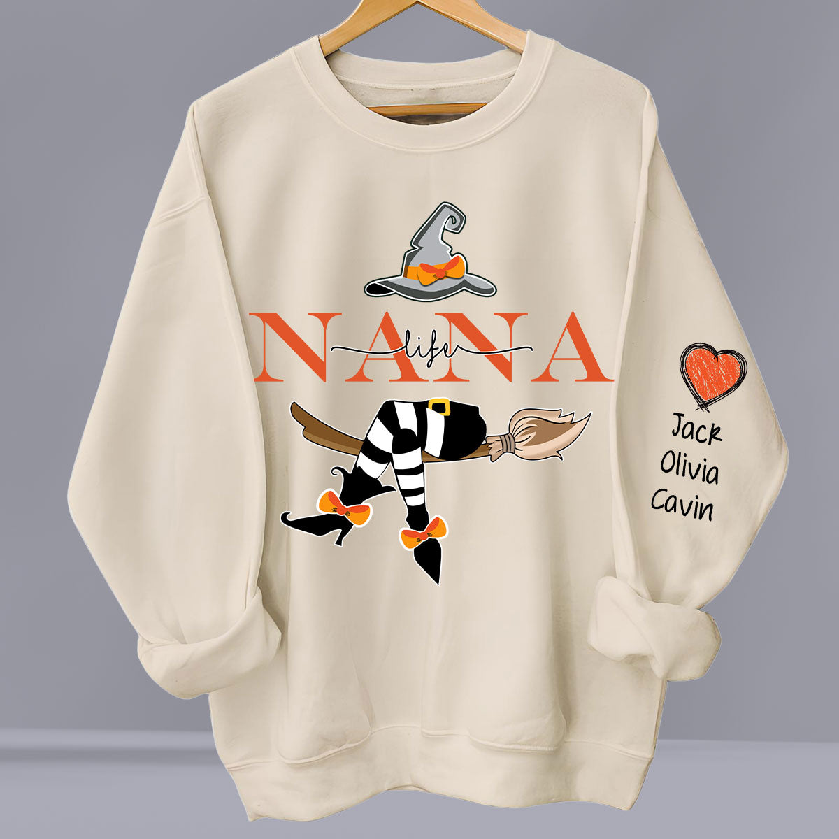 Grandma Life Witch Sweatshirt - Personalized Custom Sweatshirt