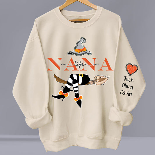 Grandma Life Witch Sweatshirt - Personalized Custom Sweatshirt
