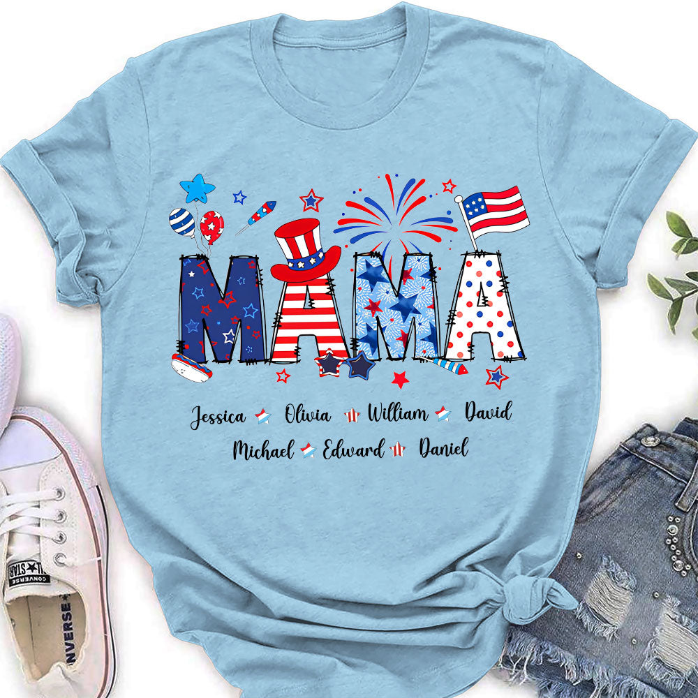 Grandma 4th Of July - Personalized Custom Shirt
