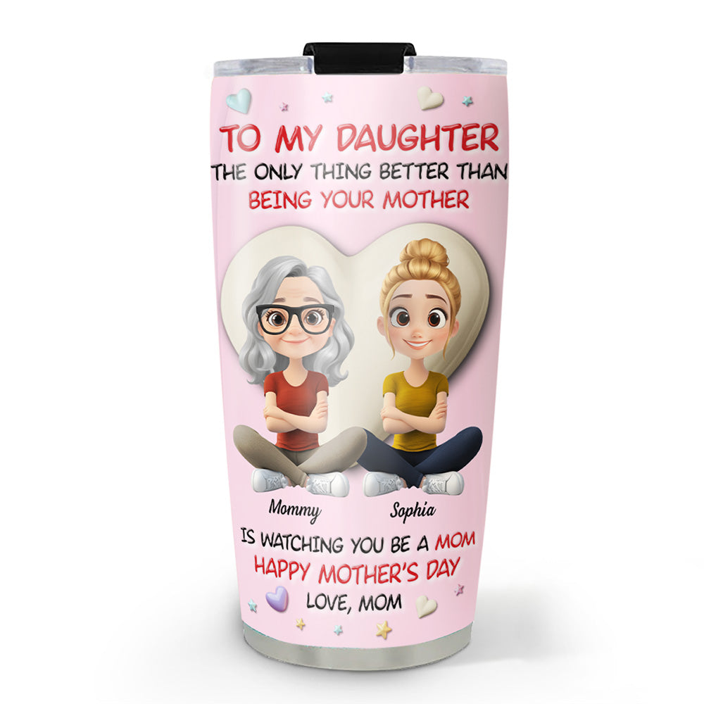 From Mommy With Love - Personalized Custom 3D Effect Tumbler