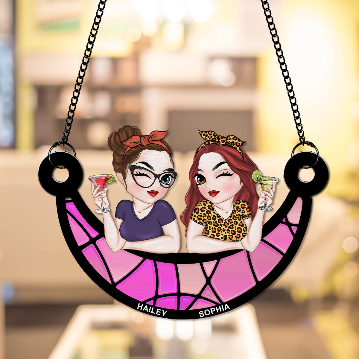 Best Friends Together - Personalized Custom Suncatcher