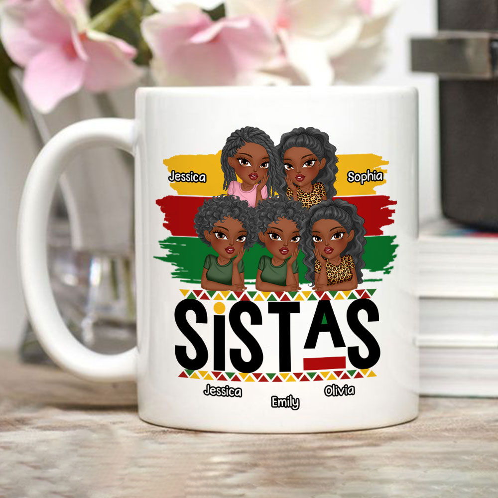 Sistas Forever - Personalized Custom Coffee Mug