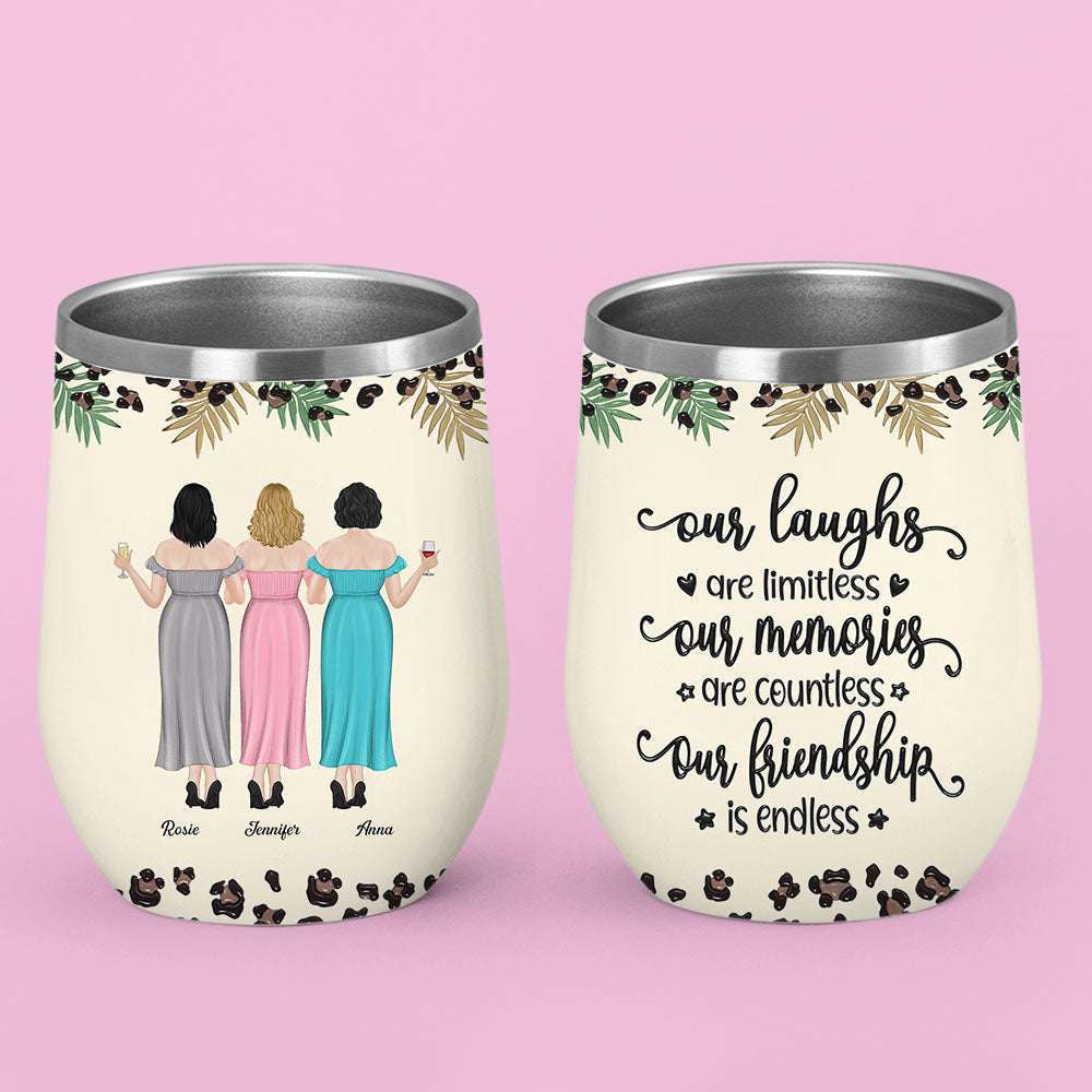 You Make Me Laugh Everyday - Personalized Custom 3D Inflated Effect Wine Tumbler