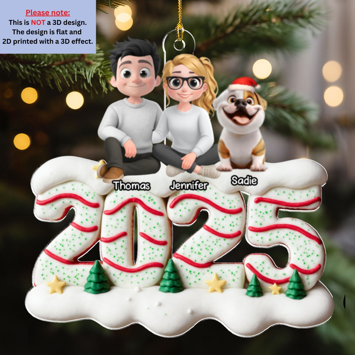 Our Christmas Cake - Personalized Custom Acrylic Ornament