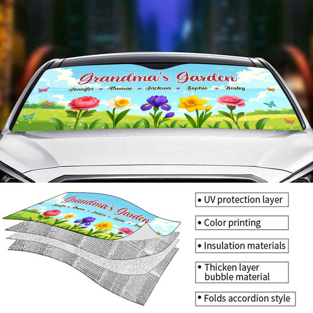 Grandma Garden - Personalized Custom Car Sunshade