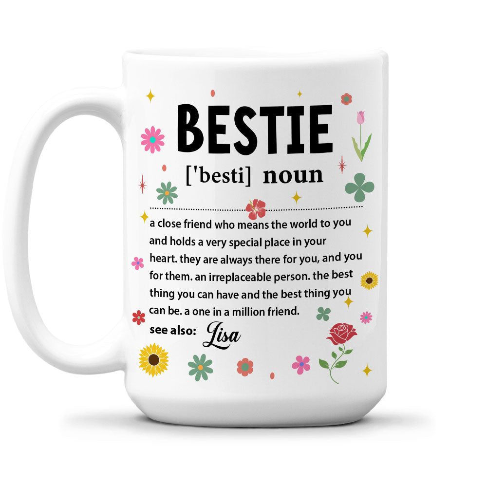 Bestie Definition - Personalized Custom Coffee Mug