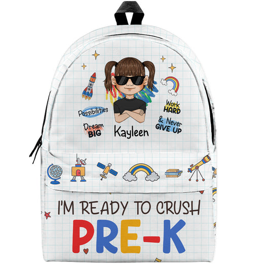 Ready To Crush School - Personalized Custom Backpack