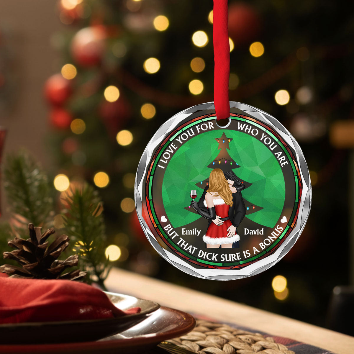 The Only One I Want To Annoy - Personalized Custom Glass Ornament