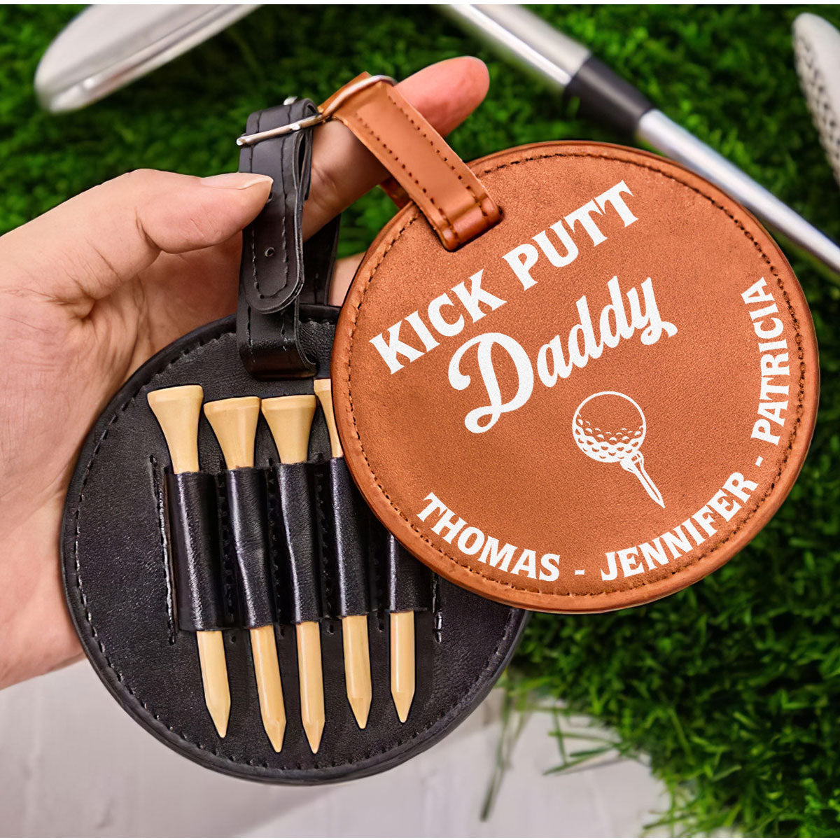 Kick Putt Daddy - Personalized Custom Golf Tee Bag