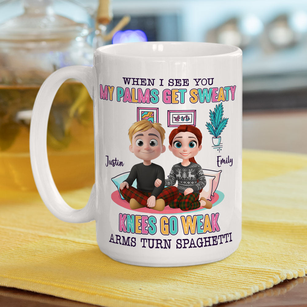 Love Turns Me Into Lasagna - Personalized Custom Coffee Mug