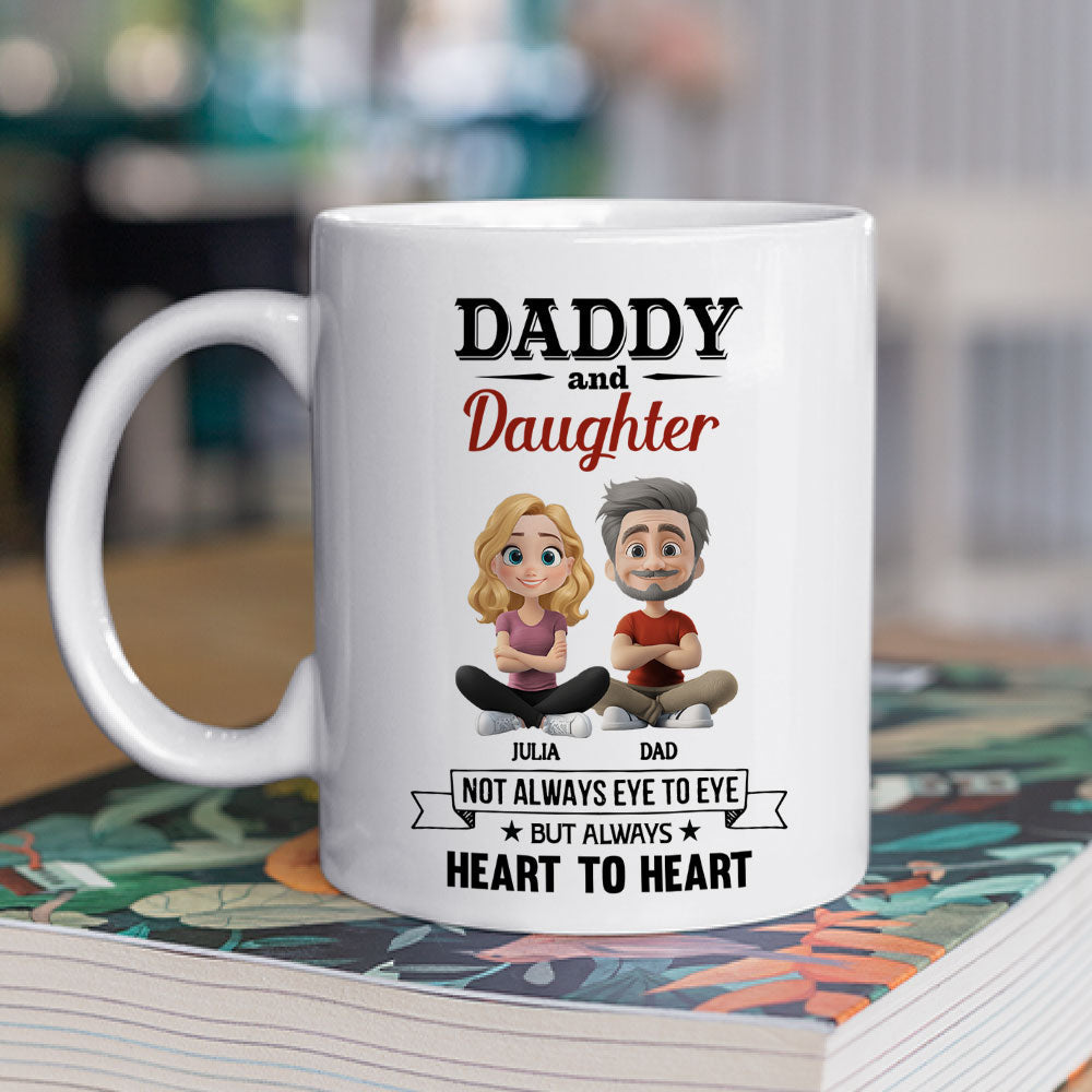 Daddy And Daughter - Personalized Custom Coffee Mug