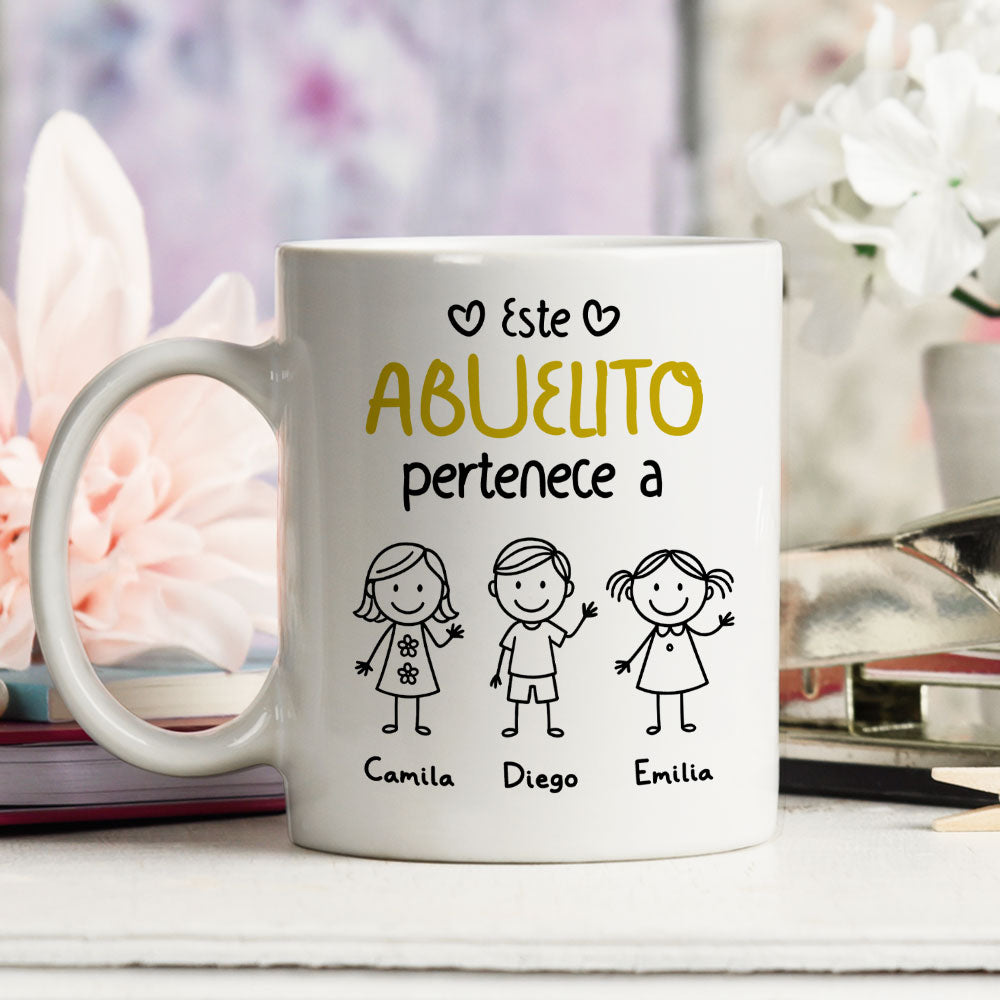 El Mejor Abuelo Del Mundo - Taza Personalizada de Café
