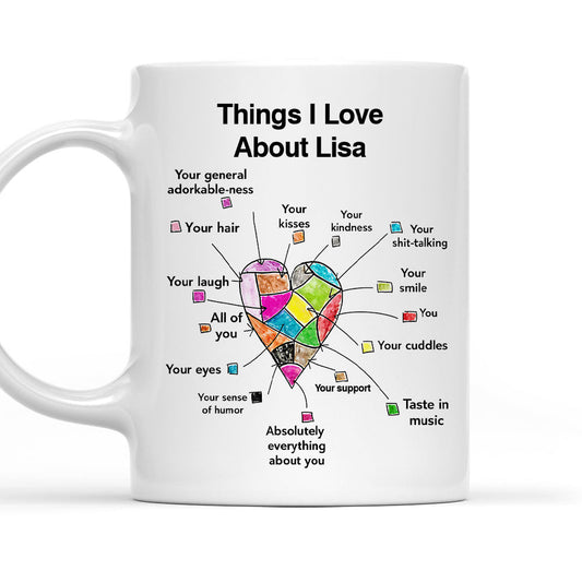 Things I Love - Personalized Custom Coffee Mug