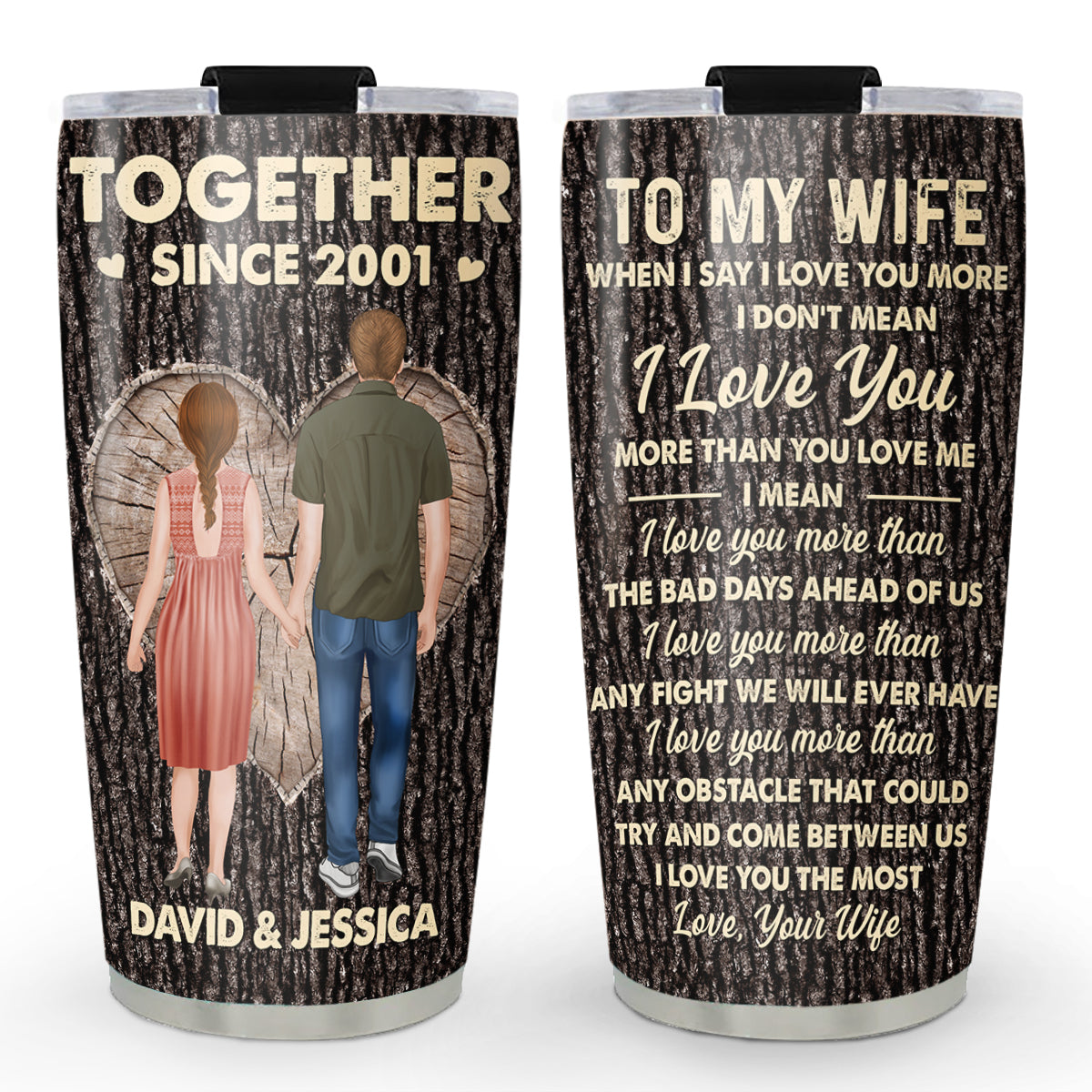 To My Wife - Personalized Custom Tumbler