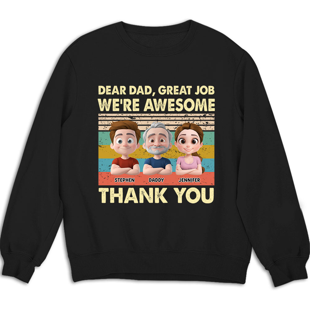 Thank You Dad - Personalized Custom Shirt