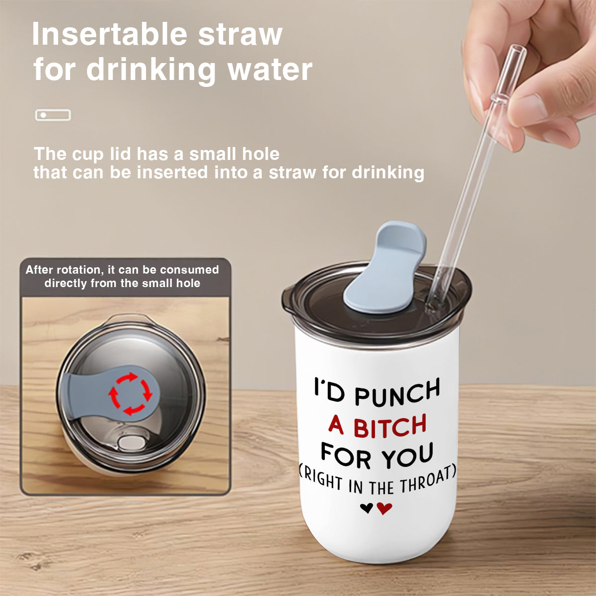 Punch For You - Personalized Custom 10oz Tumbler