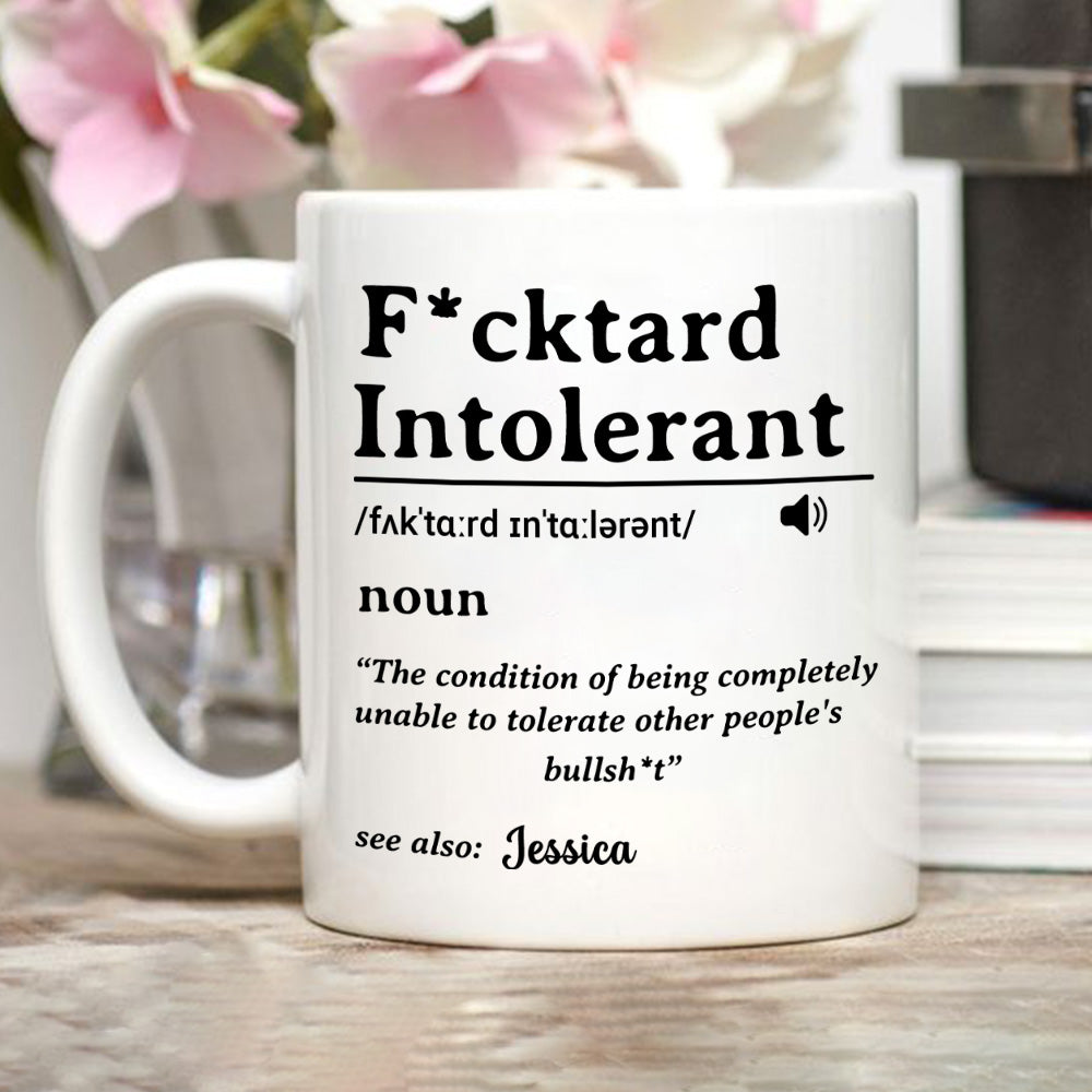 My Patience For Fools Ends - Personalized Custom Coffee Mug