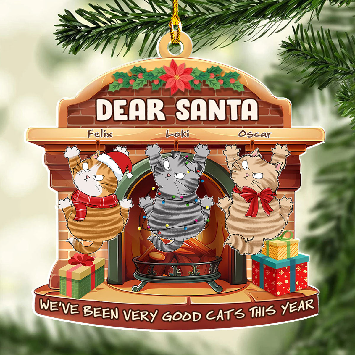 Dear Santa - Personalized Custom Acrylic Ornament