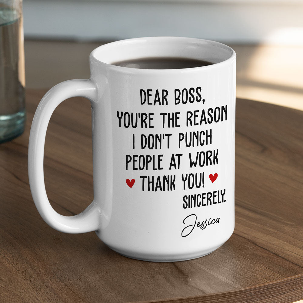 You Are The Reason - Personalized Custom Coffee Mug