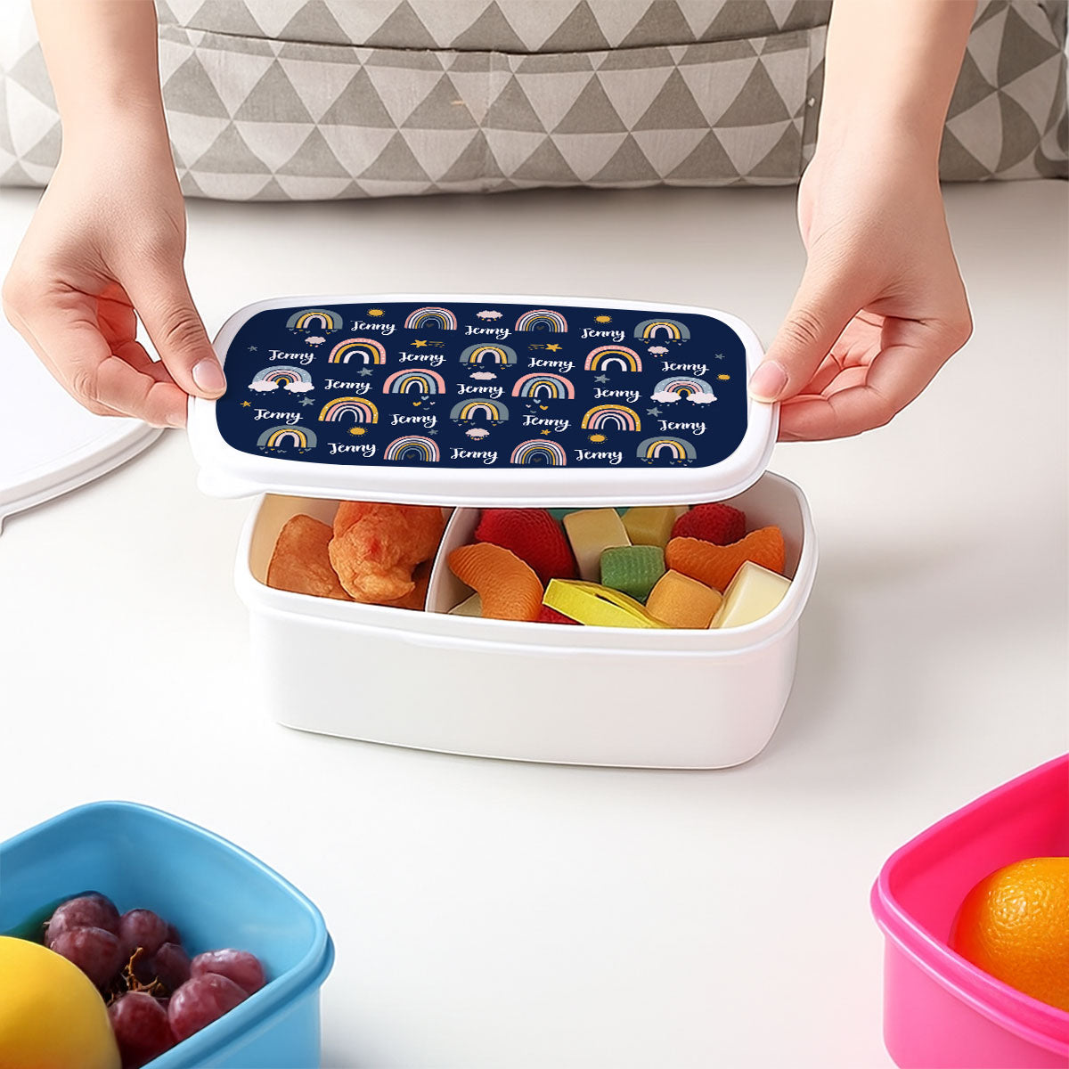 Eat Love Rainbow - Personalized Custom Lunch Box