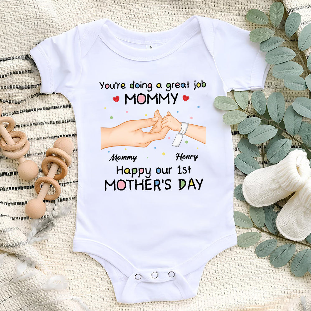 Doing Great Job Mommy - Personalized Custom Baby Onesie