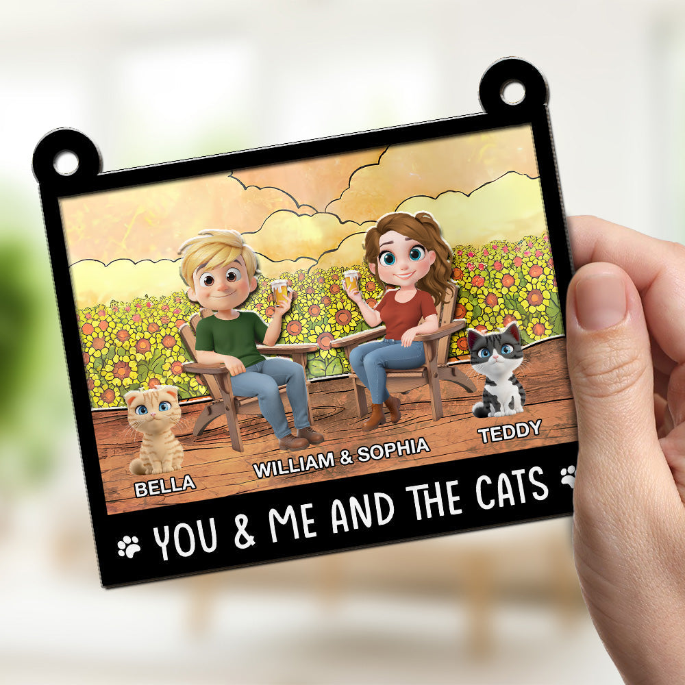 All I Need Is You And Our Dogs - Personalized Custom Suncatcher