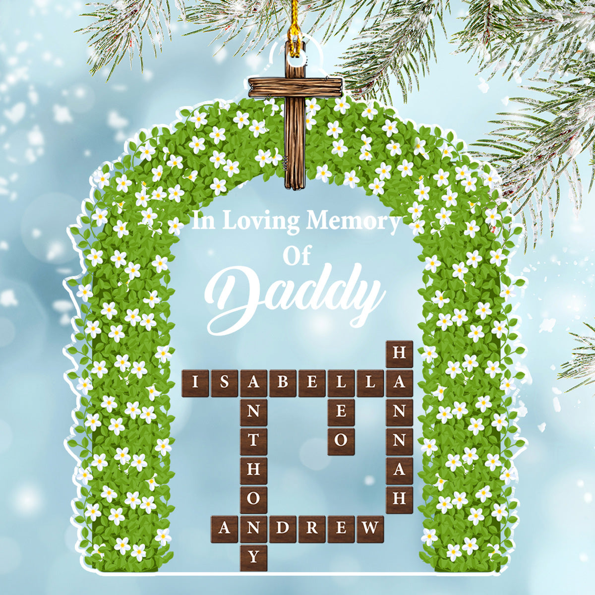 In Loving Memory Forever - Personalized Custom Acrylic Ornament