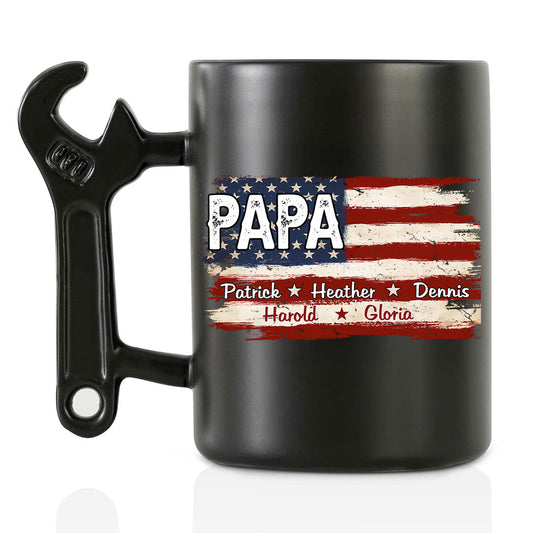 Best Papa Ever â€?Personalized Custom Wrench Handle Mug