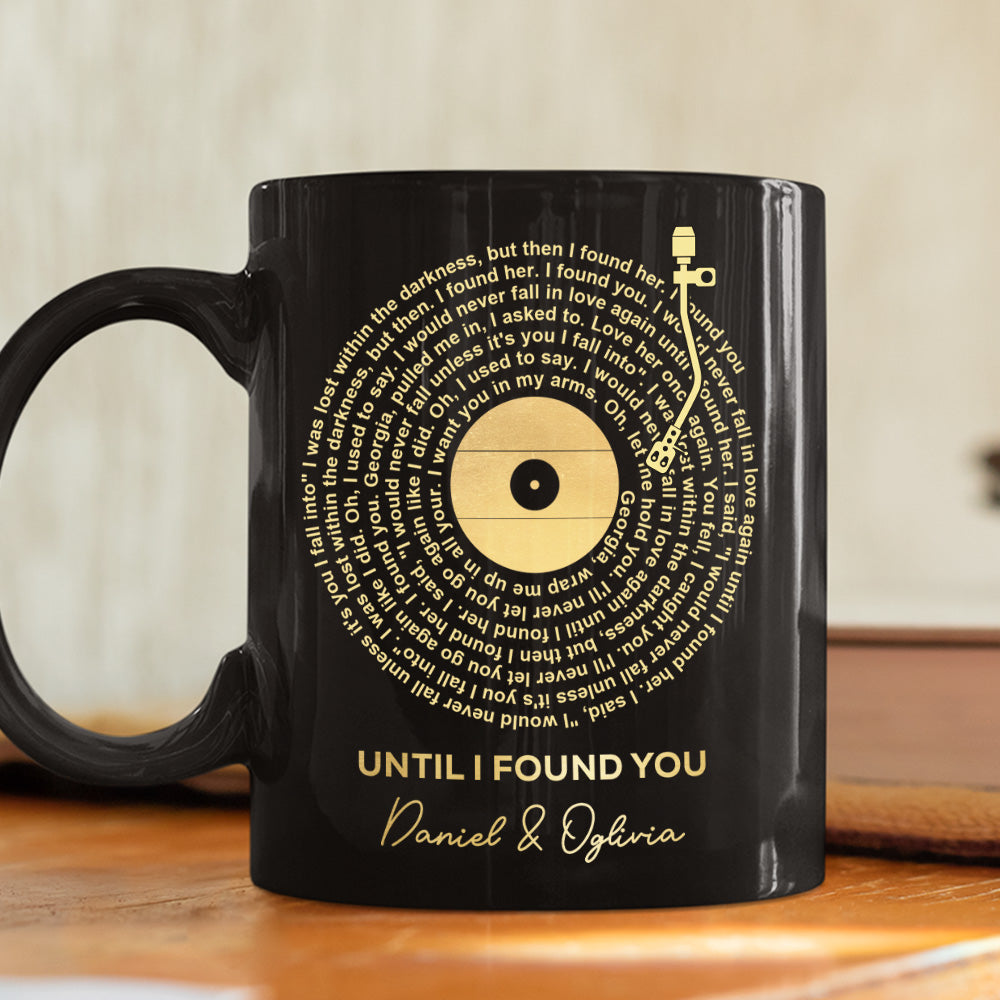 Custom Favorite Spiral Song Lyrics - Personalized Custom Coffee Mug