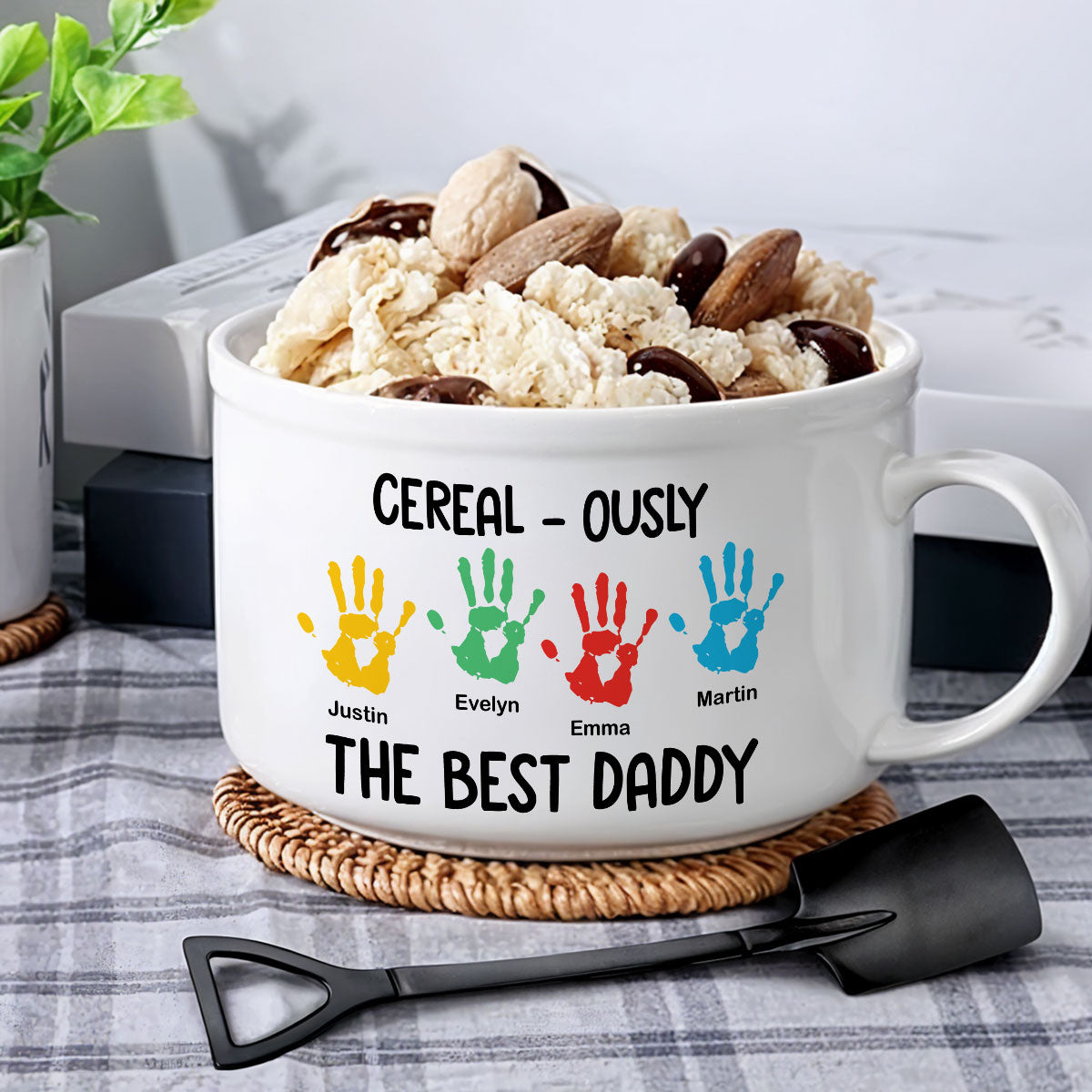 The Best Dad - Personalized Custom Ceramic Bowl