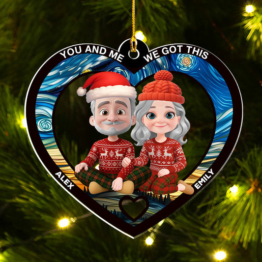 You And Me Always Together - Personalized Custom Acrylic Ornament