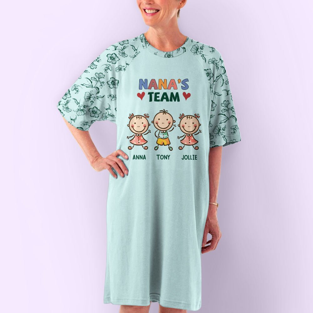 Teammate Of Grandma - Personalized Custom 3/4 Sleeve Dress