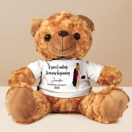 A Sweet Ending To A New Beginning - Personalized Custom Cuddle Bear