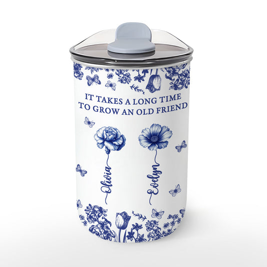 Grow An Old Friend Toile - Personalized Custom 10oz Tumbler