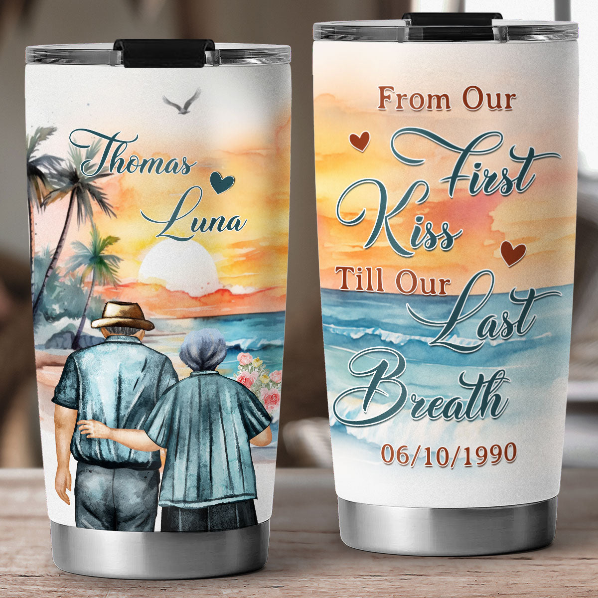 From Our First Kiss - Personalized Custom Tumbler