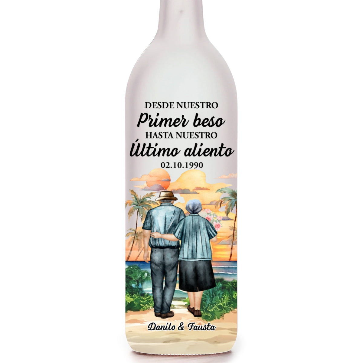 From Our First Kiss 2 - Personalized Custom Bottle Lamp