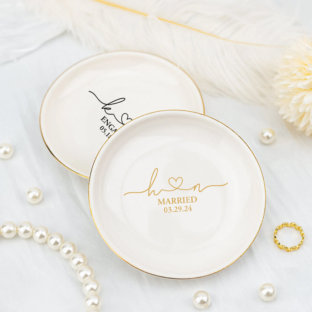 Still feels like we just got married - Personalized Custom Jewelry Dish