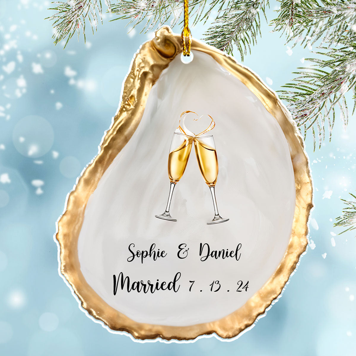 Just Engaged - Personalized Custom Acrylic Ornament