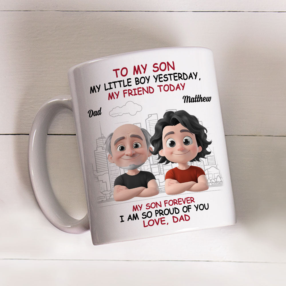 My Little Boy My Pride - Personalized Custom Coffee Mug