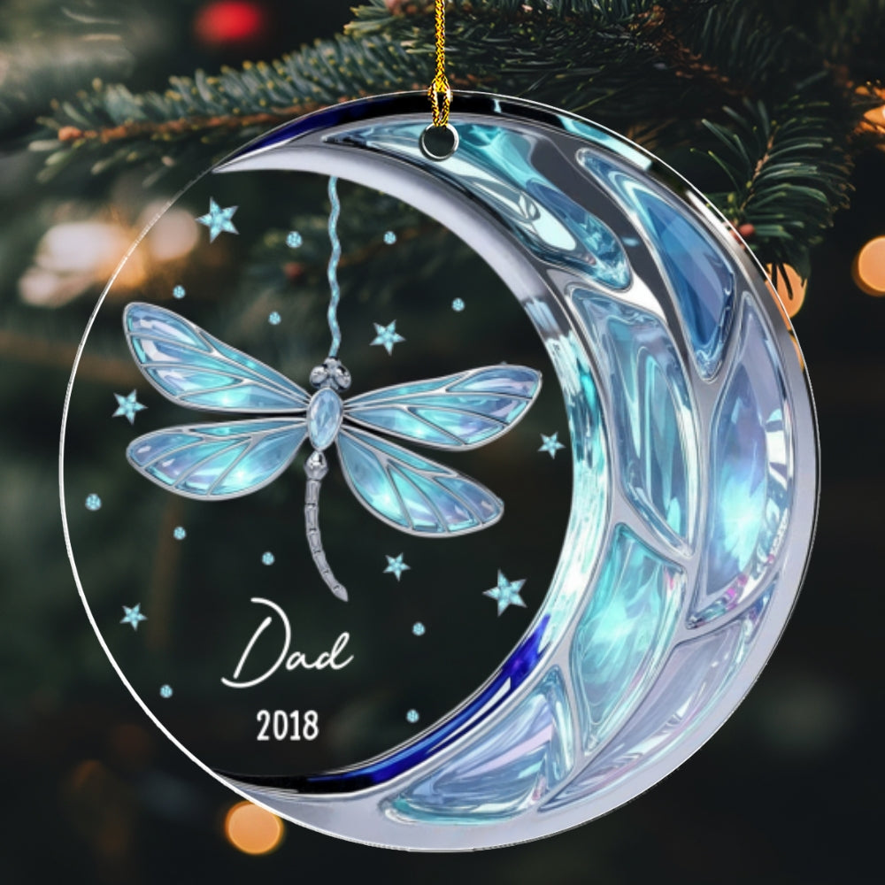 Miss You Mom And Dad - Personalized Custom Acrylic Ornament