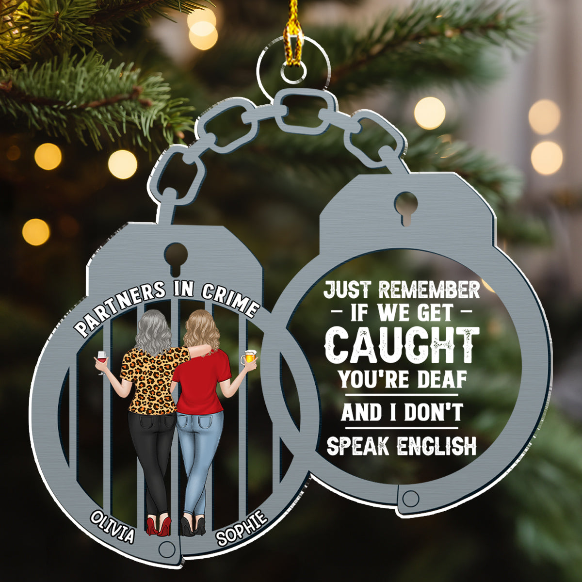 Just Remember Bestie - Personalized Custom Acrylic Ornament