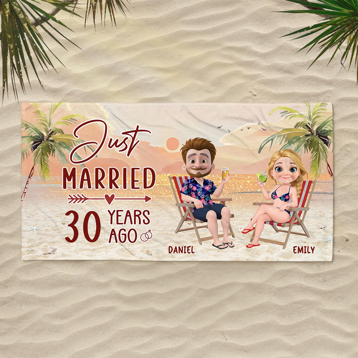 Best Vacation Ever - Personalized Custom Beach Towel