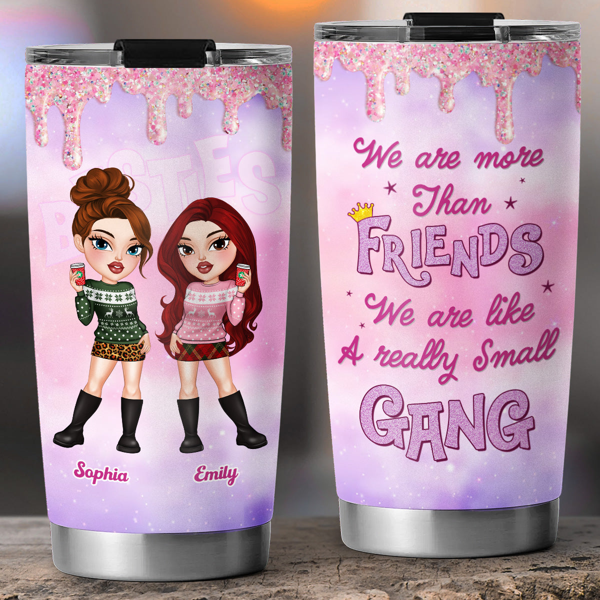 We Are Like A Really Small Gang - Personalized Custom Tumbler 