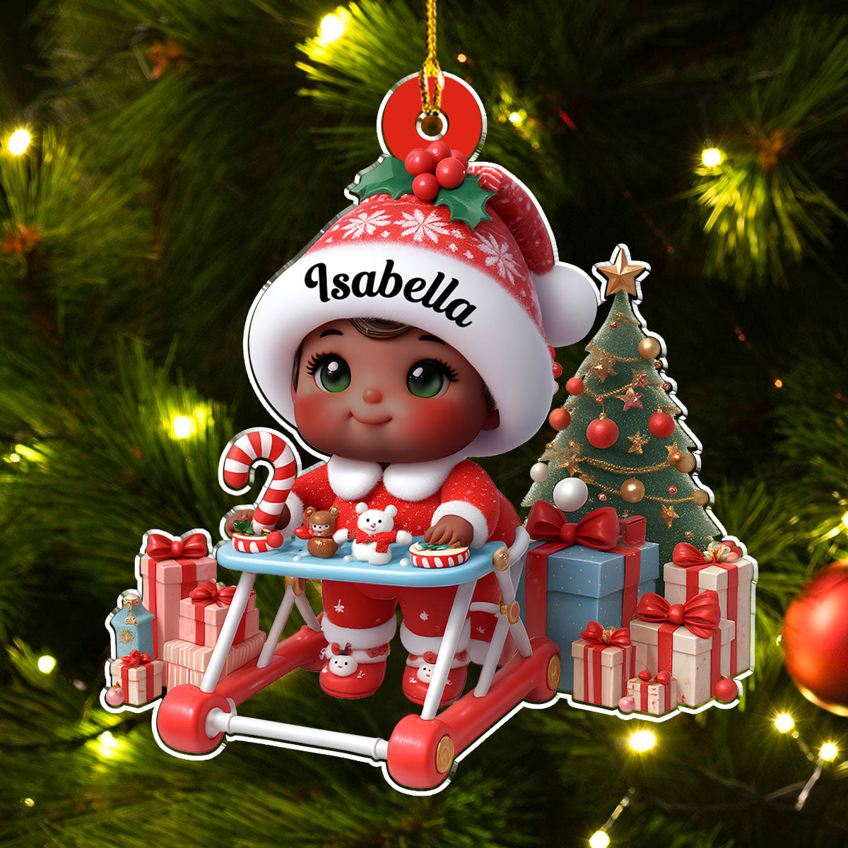 Sweet Baby In Stroller - Personalized Custom Acrylic Ornament