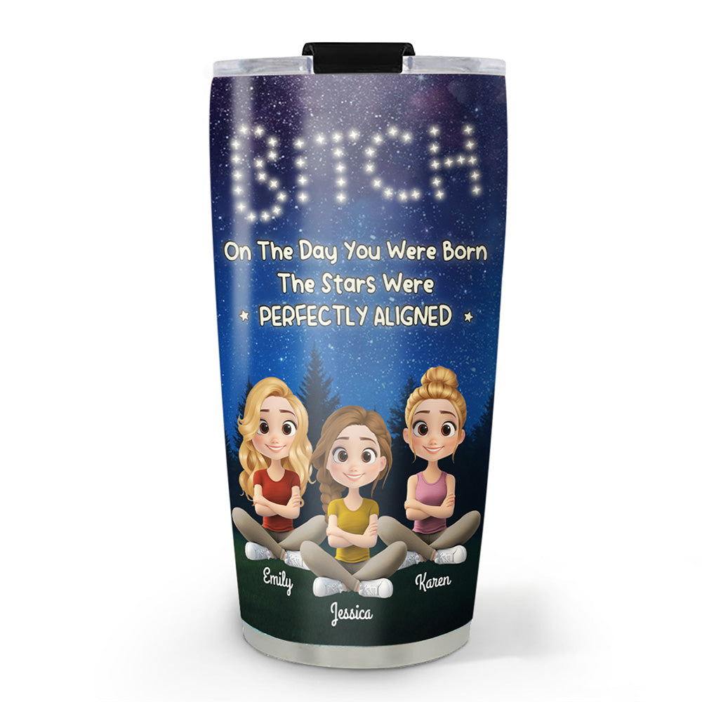 On The Day You Were Born - Personalized Custom Tumbler