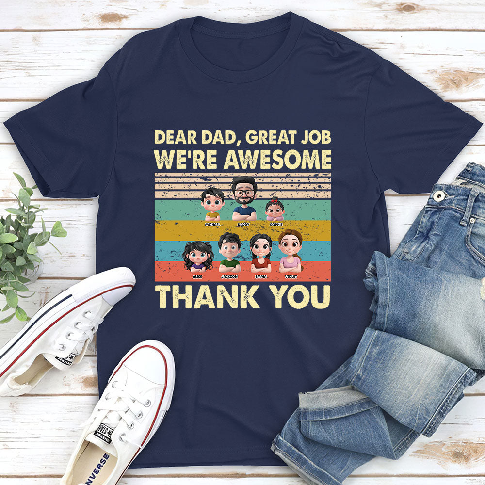 Thank You Dad - Personalized Custom Shirt