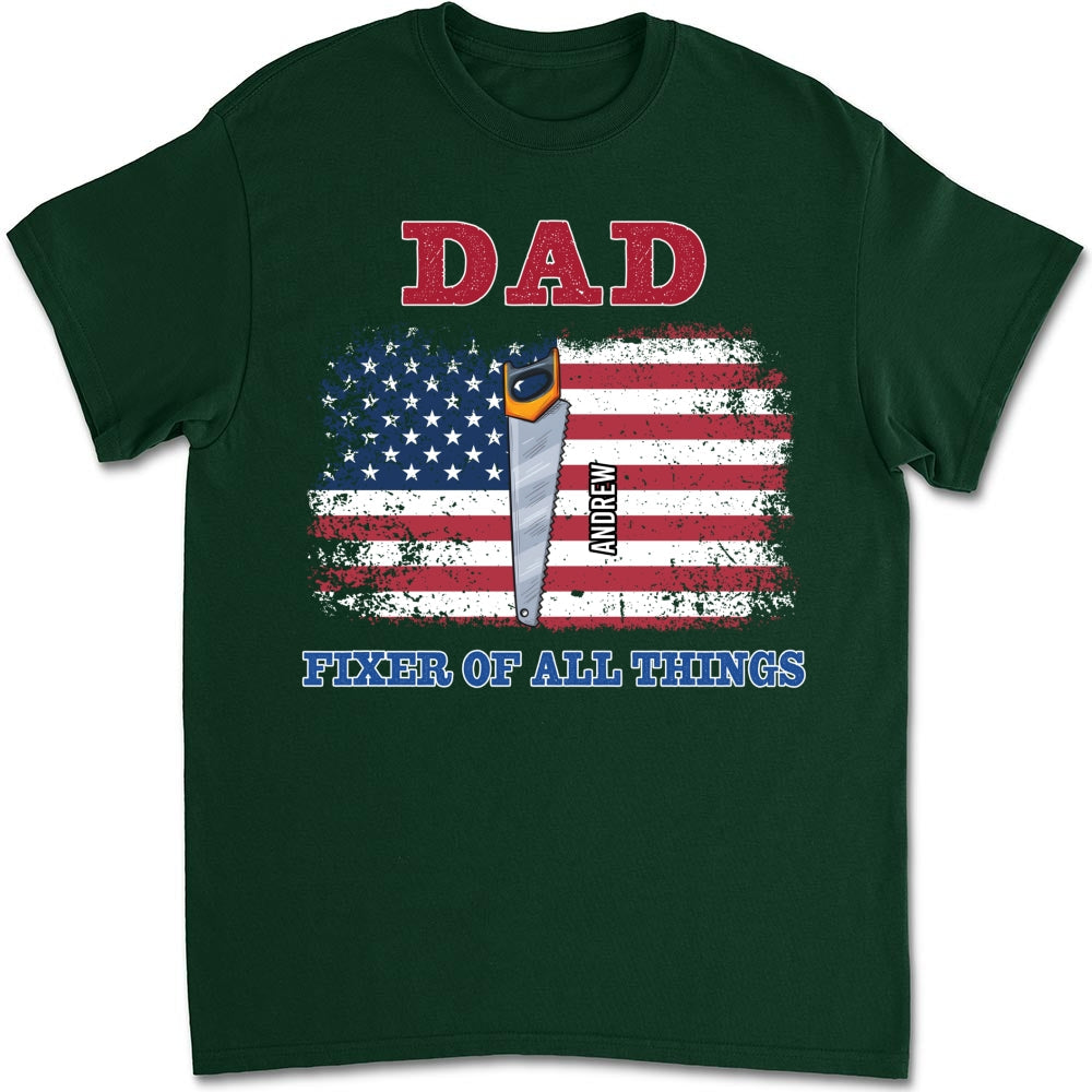Handy Dad Hero At Home - Personalized Custom Shirt
