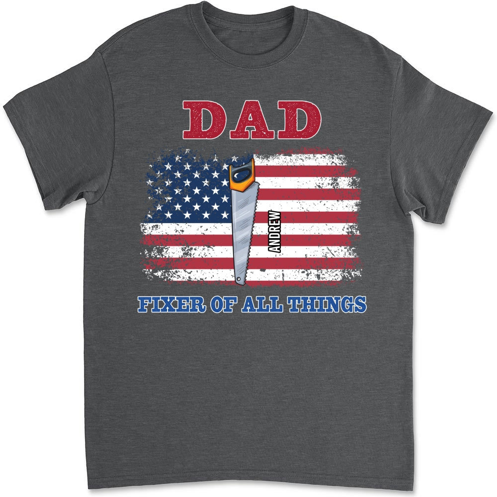 Handy Dad Hero At Home - Personalized Custom Shirt
