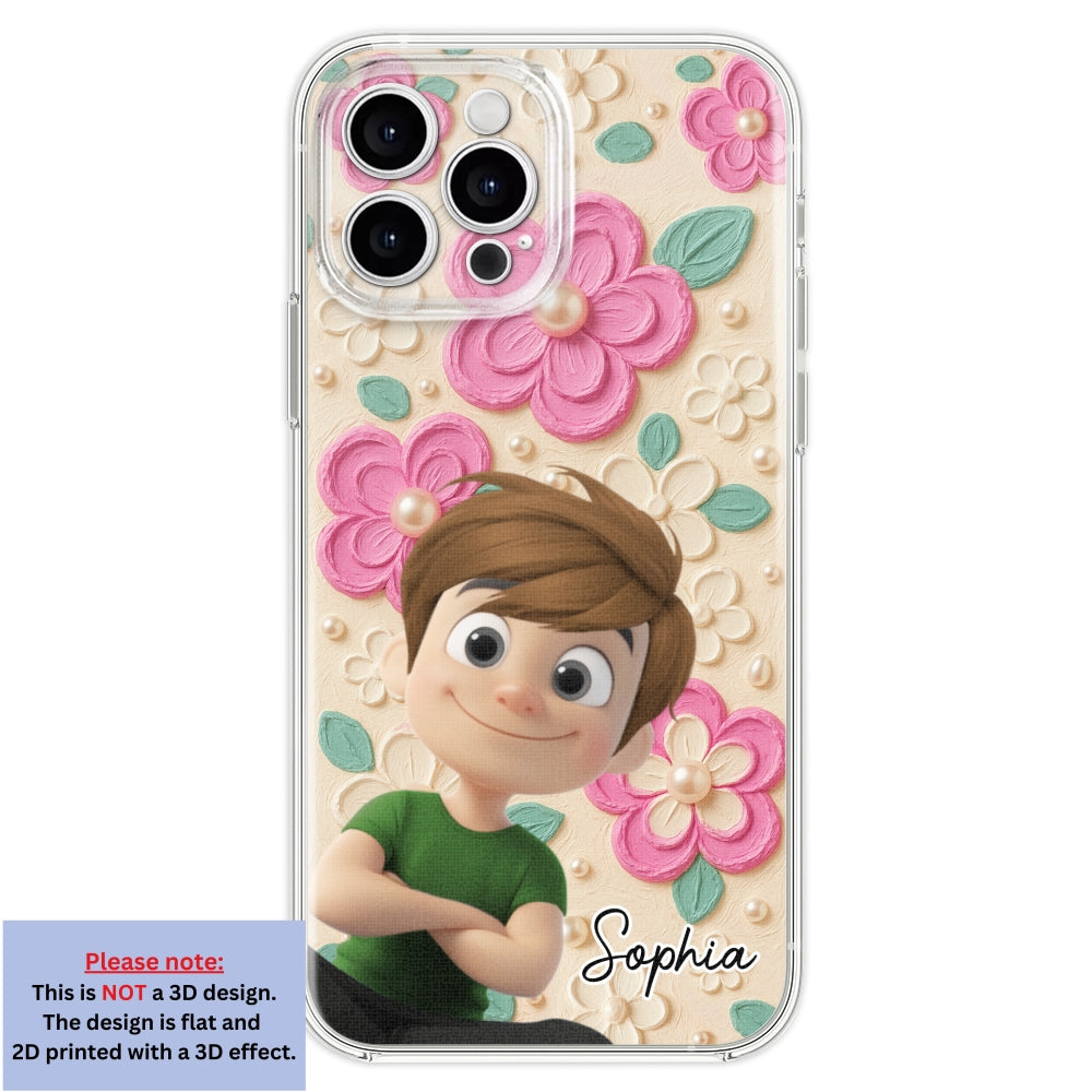 Proud Of Being Grandma Ver 2 - Personalized Custom 3D Effect Phone Case